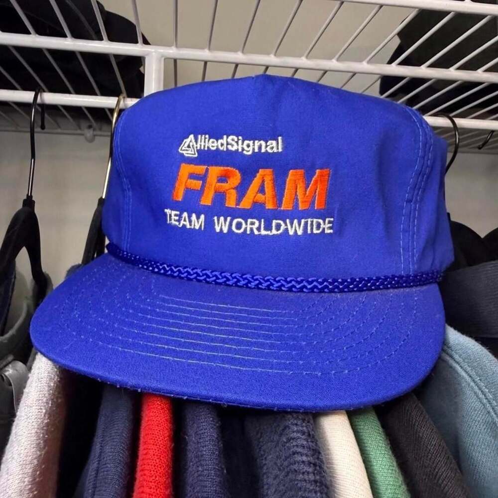 Vintage AlliedSignal FRAM Team Worldwide Trucker Hat